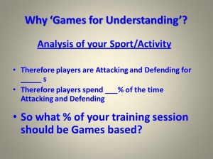 Why use TGfU...Analyse your Sport...2